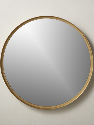 Croft Round Brass Mirror 36"