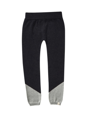 Bacabuche Colorblock Knit Legging - Charcoal/heather