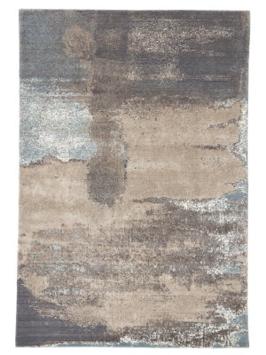 Jaipur Living Ionian Abstract Gray/ Blue Area Rug (9'x12'6")