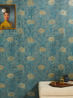 French Marigold Textured Wallpaper