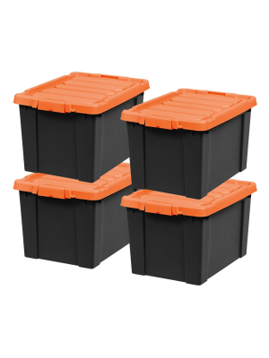 Iris 4pk 20qt Tote With Lid