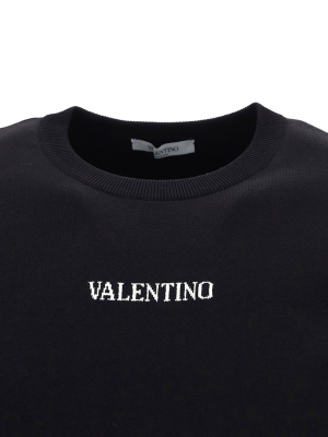 Valentino Jacquard Logo Sweatshirt