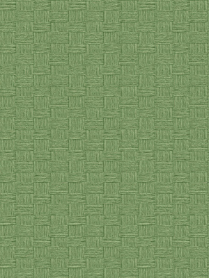 Seagrass Weave Wallpaper In Green From The More Textures Collection By Seabrook Wallcoverings