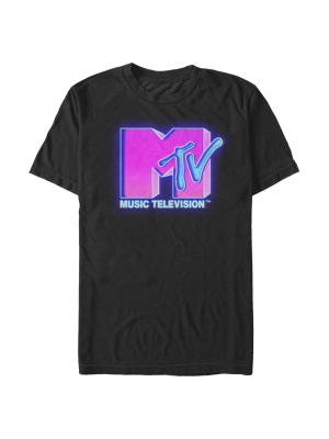 Men's Mtv Airbrush Logo T-shirt