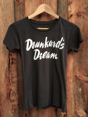 Drunkards Dream Womens Tee Blk/wht