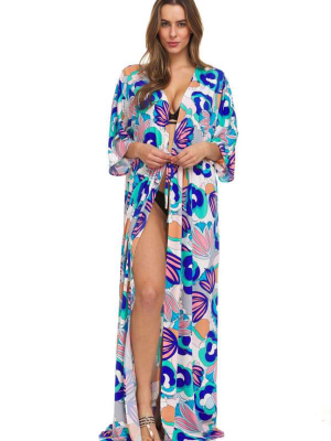 Blue Maxi Robe