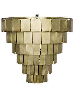 Noir Shield Gold Chandelier