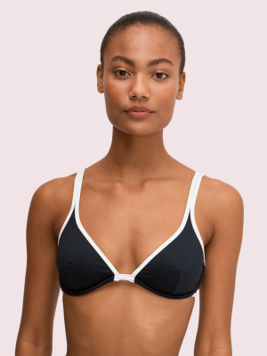 Daisy Buckle Bralette Underwire Bikini Top