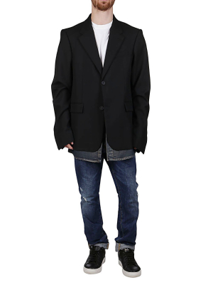Balenciaga Denim Layered Blazer