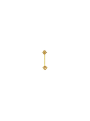 Petite Baton Double Symm Earring