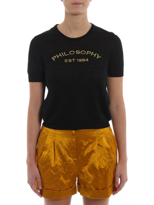 Philosophy Di Lorenzo Serafini Logo Knit T-shirt