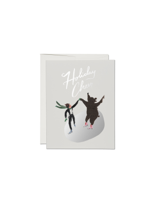 Skating Bear Holiday Card - Rc7