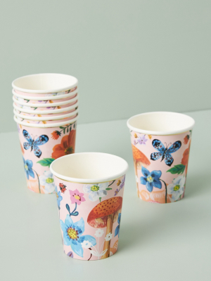 Nathalie Lete Flora Cat Cups, Set Of 8