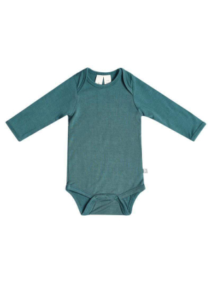 Long Sleeve Bodysuit In Emerald