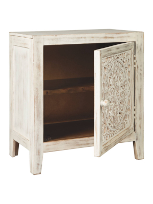 Fossil Ridge Accent Cabinet White - Signature Design By Ashley