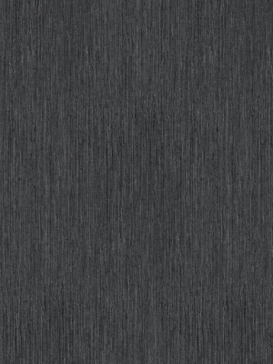 Seagrass Faux Grasscloth Wallpaper In Black And Silver By York Wallcoverings