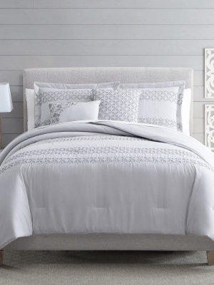 Modern Threads 5 Piece Embroidered Comforter Set Kensington.