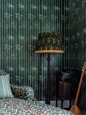 A Fable Wallpaper In Evergreen From The Complementary Collection By Mind The Gap