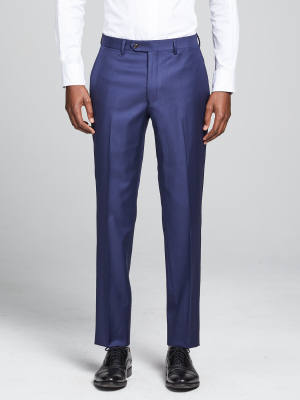 Sutton Wool Twill Suit Trouser In Blue