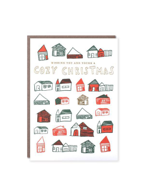 Cozy Christmas Houses Card