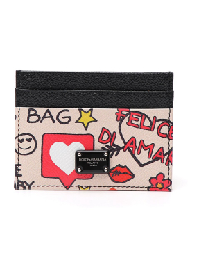 Dolce & Gabbana Mural Print Dauphine Cardholder