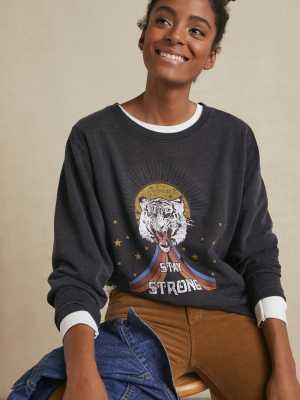 Sharlene Perkins Stay Strong Graphic Sweatshirt