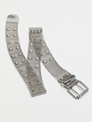 Uo Chainmail Grommet Belt