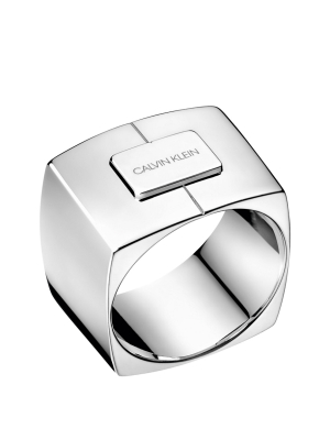 Assertive Silver Brass Ring