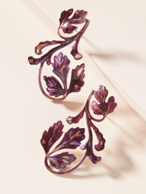 We Dream In Colour Curled Vine Drop Earrings