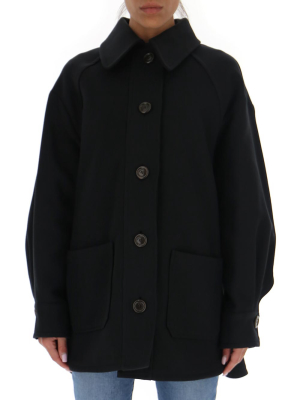 See By Chloé Single-breasted Flap-pocket Coat