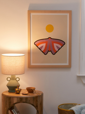 Circa 78 Designs Moth And Moon Art Print