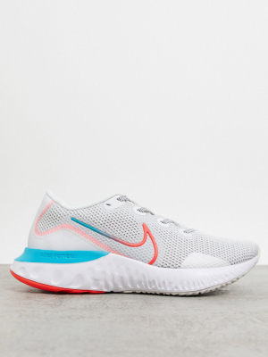 Nike Running Renew Run Sneakers In White