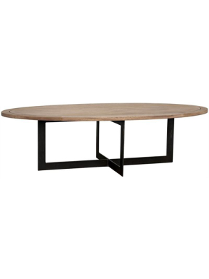 Noir Gauge Coffee Table - Washed Walnut