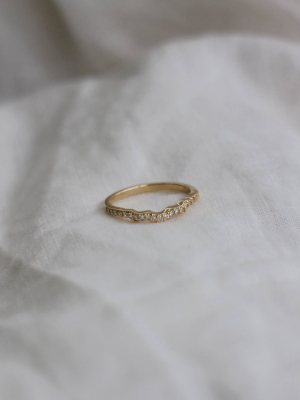 Eternal Band Pave | 14ct Yellow Gold