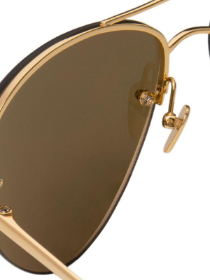 Linda Farrow 498 C1 Aviator Sunglasses