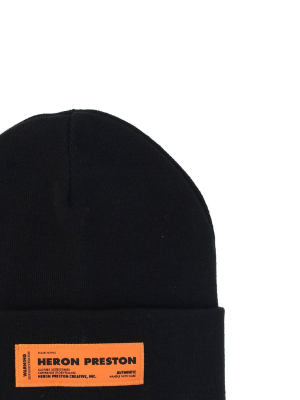 Heron Preston Logo Patch Beanie