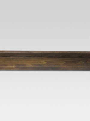 Wood Ledge Wall Shelf Brown - Threshold™