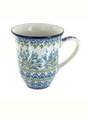 Blue Rose Polish Pottery Tulip Bouquet Large Coffee Mug