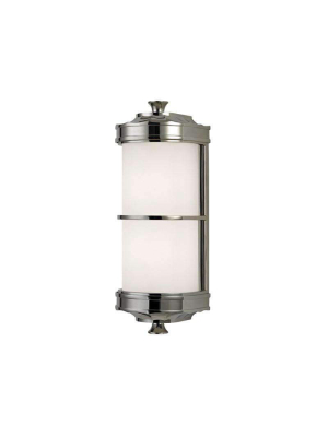 Albany 1 Light Wall Sconce Polished Nickel