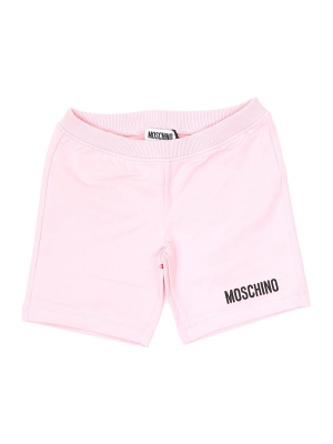 Moschino Kids Teddy Bear Logo Printed Track Shorts