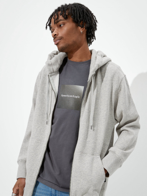 Ae Super Soft Fleece Zip-up Hoodie