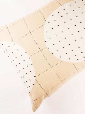 Lunar Dot Lumbar Pillow - Ivory