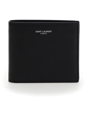 Saint Laurent Logo Print Wallet