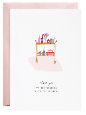 Mr Boddington Thank You - For The Hostess - Greeting Card