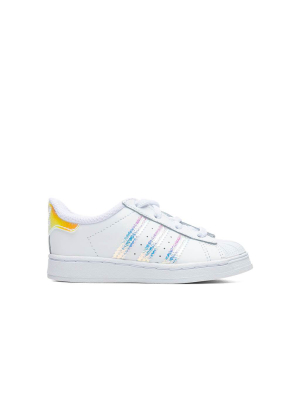 Adidas Originals Toddler Superstar - Cloud White/iridescent Stripe