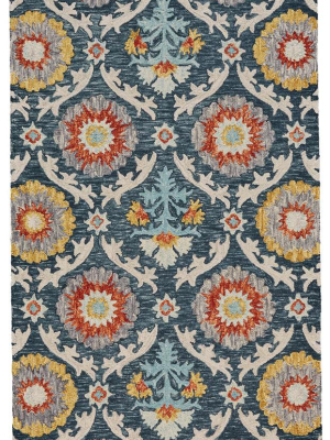 Feizy Home Abelia Rug - Blue Ocean