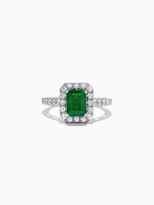 Effy Brasilica 14k 2-tone Gold Emerald And Diamond Ring, 2.17 Tcw