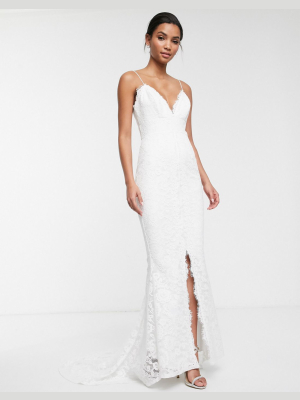 Asos Edition Angelina Lace Cami Wedding Dress