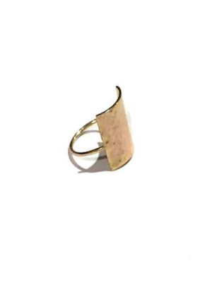 Hammered Square Ring