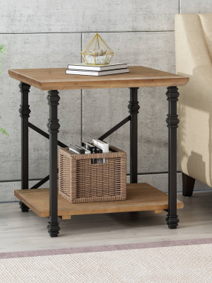 Morell Modern Industrial Accent Table - Christopher Knight Home